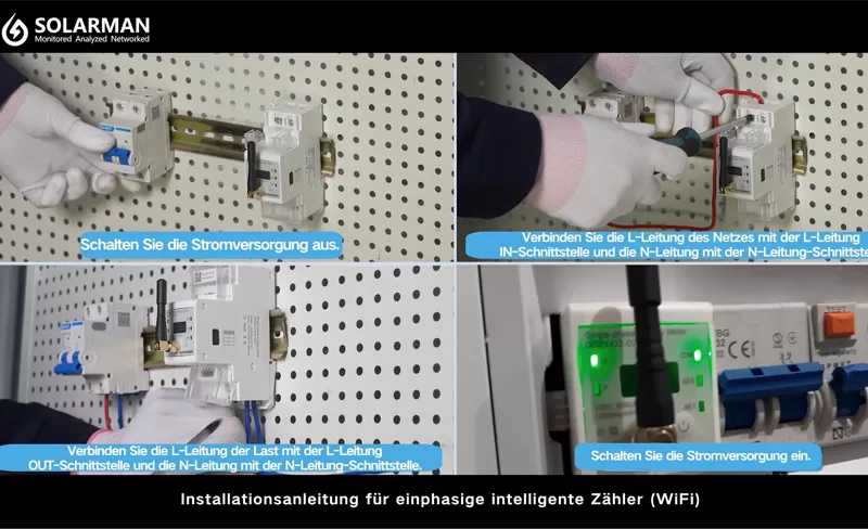 Inteligentny miernik Einführung Und Installationsanleitung Des SOLARMAN