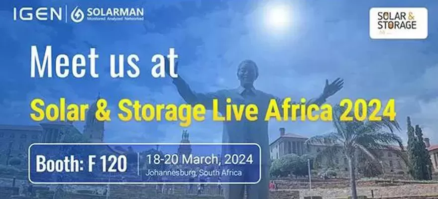 Poznaj SOLARMAN na Solar & Storage Live Arfica 2024