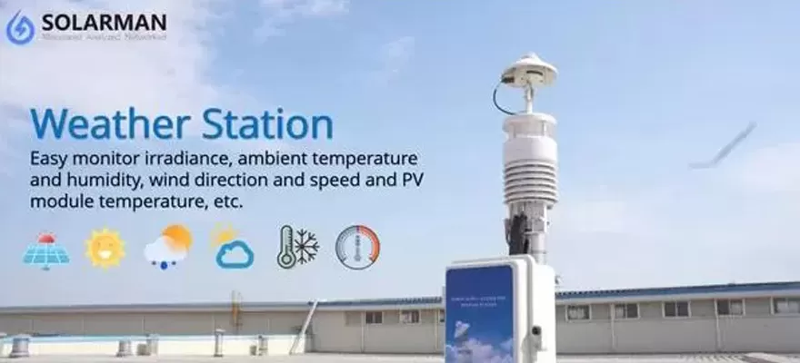 Meteorologiczna stacja pogodowa pełna technologii